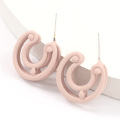 Shangjie oem aretes para mujeres c forme boucles d&#39;oreilles en alliage mignons